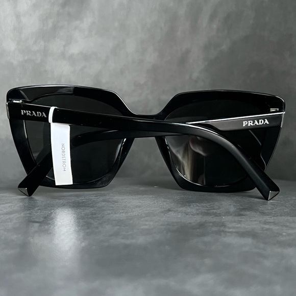 Prada PR23ZSF 54mm Square Sunglasses in Black NWT 377$ - Picture 16 of 16
